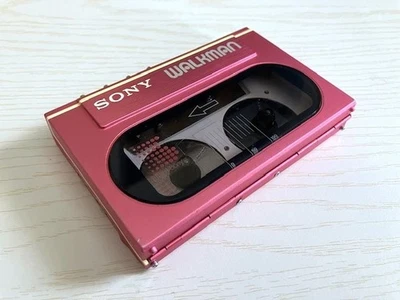 Sony Walkman WM-20 Pink Portable Cassette Player Vintage Working