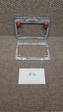 Oem Harley Chrome Motorcycle License Plate Frame Mount Eagle Brass Lot X2