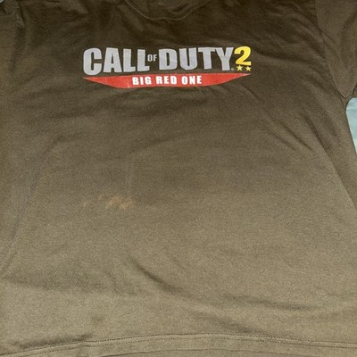VINTAGE 00'S CALL OF DUTY 2 BIG RED ONE GRAPHIC PRINT PROMO TEE ADULT L/XL