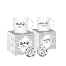 New Parents Set of 2 Mummy and 8.5cm x 9.5cm to x 9.5cm, & Daddy