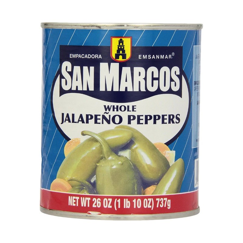 3x San Marcos Whole Jalapeno Peppers Canned Vegetable Mexica