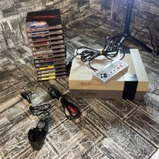 Nintendo Og NES Console Bundle with 1 Controller and X13 Games All Tested