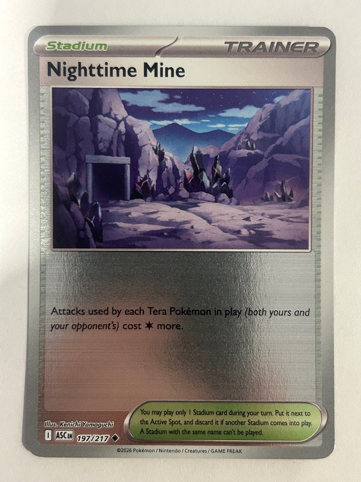 Nighttime Mine 197/217 Uncommon Ascended Heroes Pokemon Reverse Holo Near Mint