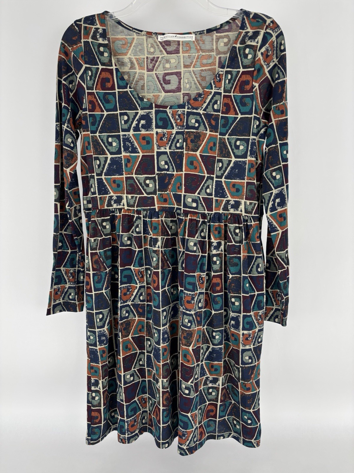 Peruvian Connection Multicolor Print Long Sleeve … - image 6