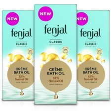 3x Fenjal Classic Luxury Relaxing Cream Bath Oil 125ml