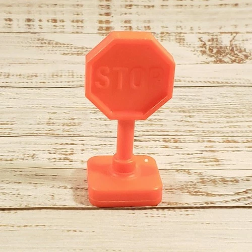 Fisher-Price Little People Stop Sign From #2500 Main Street Vintage Accessory