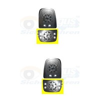 2X VAN Wezel Spiegelglas Beheizbar Konvex Passend FüR Links+Rechts