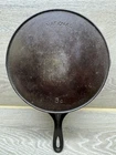 Vintage National 9c Cast Iron Skillet Heat Ring Double Pour Wagner Flat Smooth