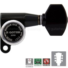 NEW Gotoh SG360-07 MGT Locking Tuners L3 R3 SMALL Buttons Keys 3x3 - BLACK