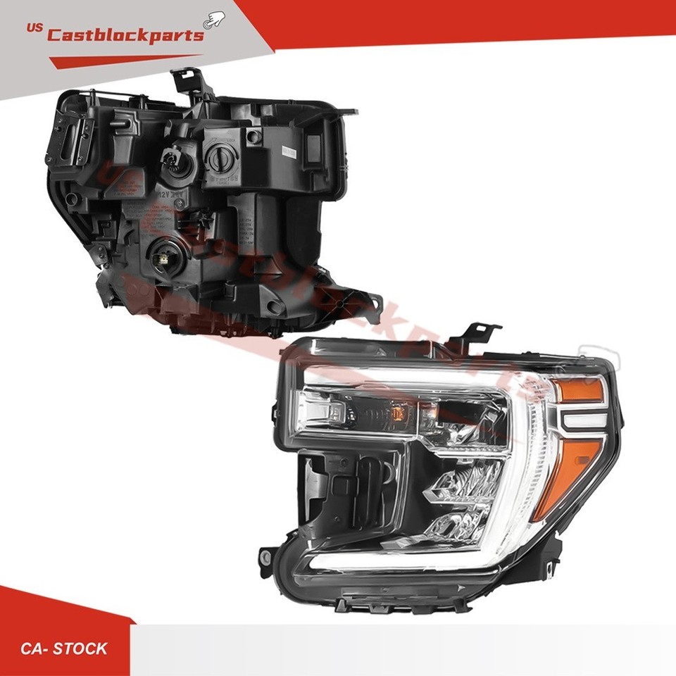 For 2019-2021 GMC Sierra 1500 LED Signal Halogen Headlight Right Side ...