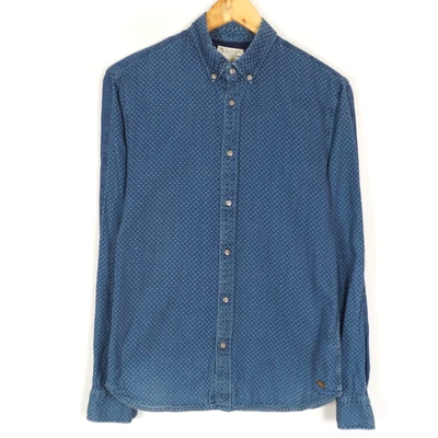 Chemise homme SCOTCH & SODA taille M motif géométrique coton bleu classique... - Photo 1/4