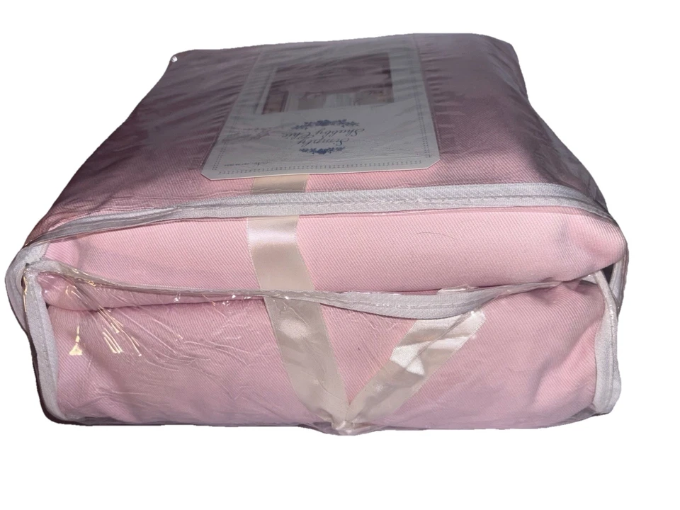 Новый Rachel Ashwell просто потертый шик бледно-розовый двухместный чехол хлопок саржа - Изображение 4 из 4