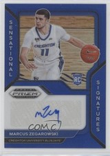 2021 Prizm Draft Picks Sensational Signatures Blue Marcus Zegarowski Auto 1pe9