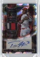 2023 Select Swatches Signatures Cracked Ice Prizm 4/23 Tink Hence Auto 1ob0