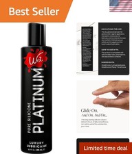 9 Fl Oz Platinum Silicone Lube: Non-Sticky, Long Lasting for Intimate Moments