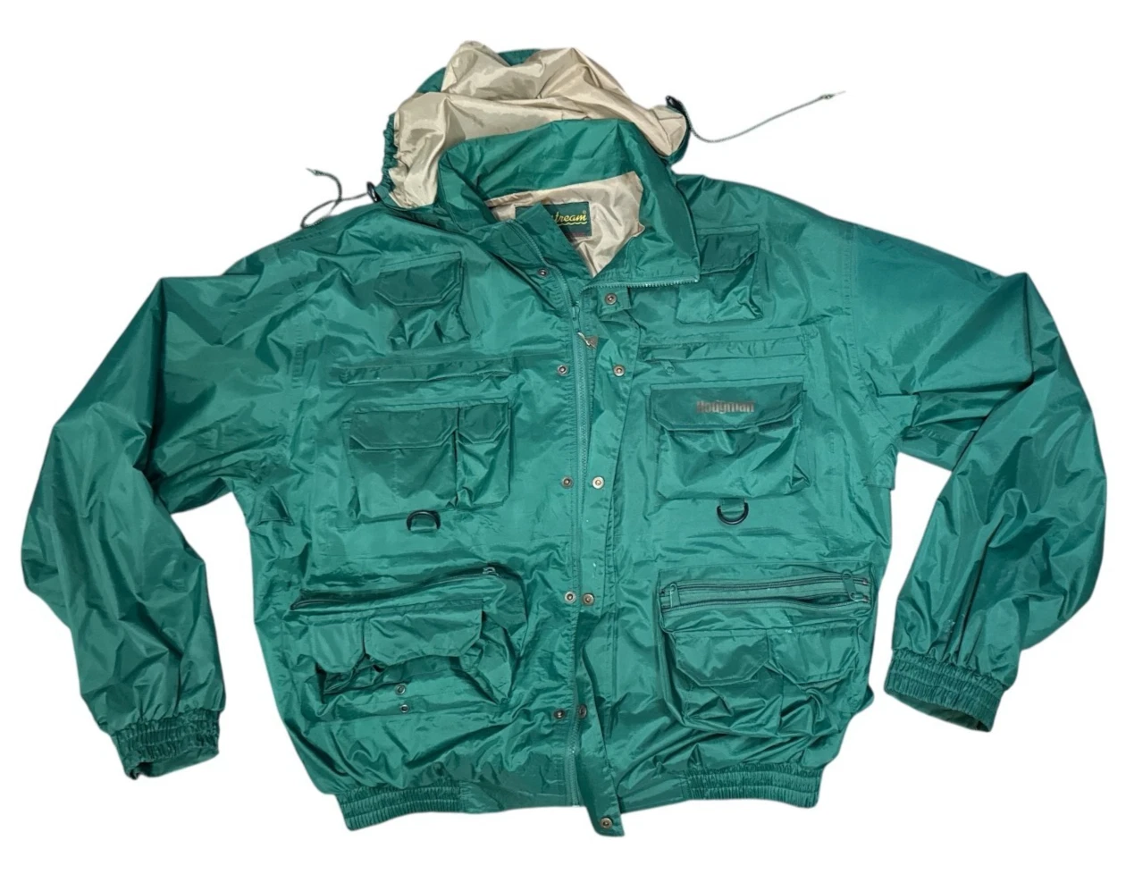 Sz XXL Mens Hodgman Lakestream Sportsman Jacket Green With Hood Waterproof