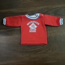 Vintage Sesame Street Red Sweatshirt with Bert  Ernie Design Newborn Size 0