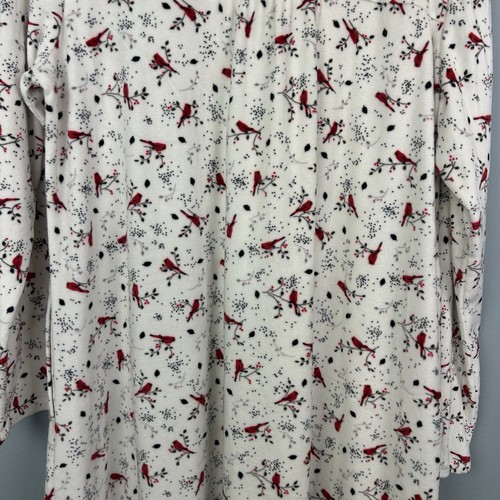 Secret Treasures Traditional XL 16/18 Red Cardinals Print Nightgown Velour - Picture 14 of 17