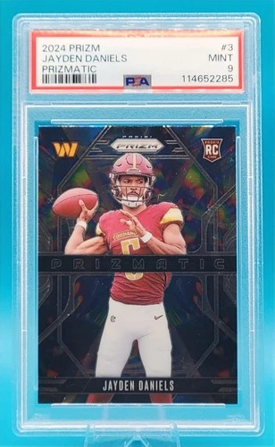 2024 Panini Prizm - Jayden Daniels Prizmatic #3 (RC) PSA 9