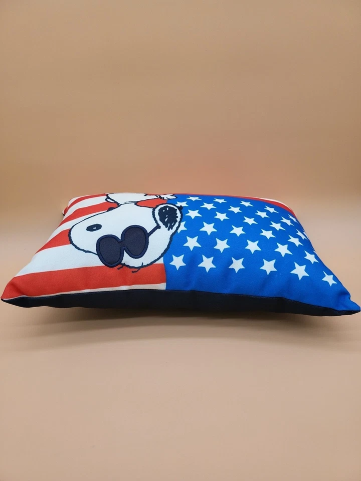Peanuts New 2025 Snoopy American Flag Decorative Pillow  17 x 11 In - Image 3 of 4
