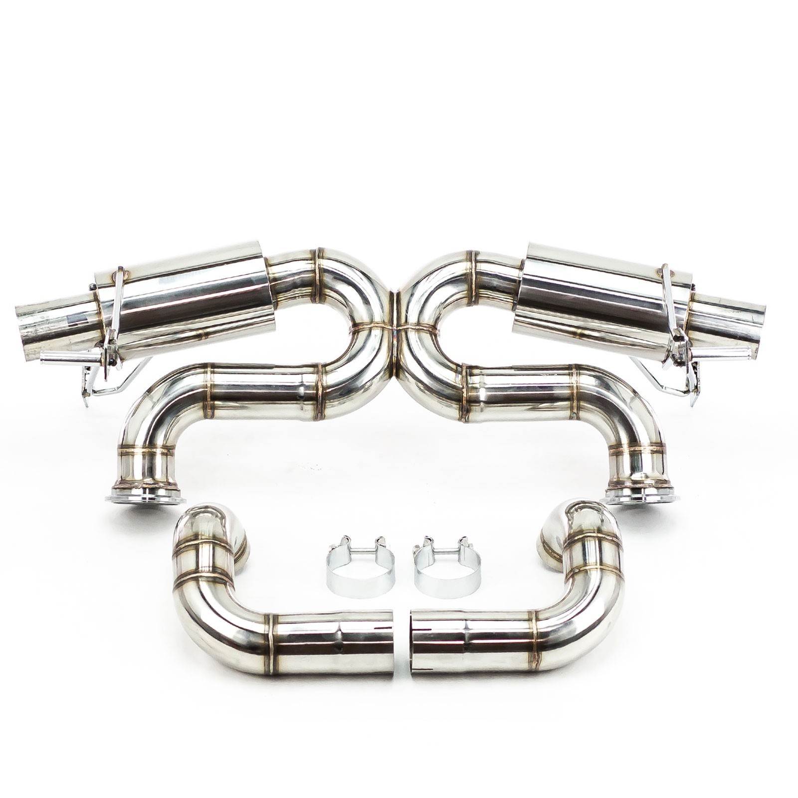 REV9 3" Cat-Back FLowMaxx Stainless Steel Exhaust For Audi R8 T42 5.2L V10 09-15
