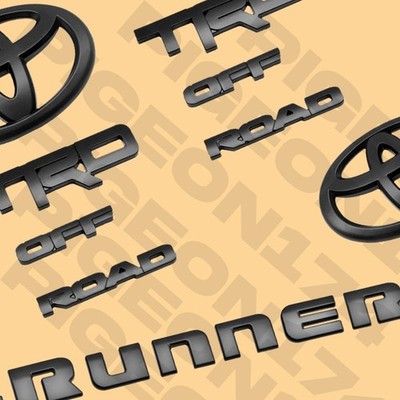 2014-2024 Emblem Overlay Kits For 4runner Off Road Accessories Blackout Badges