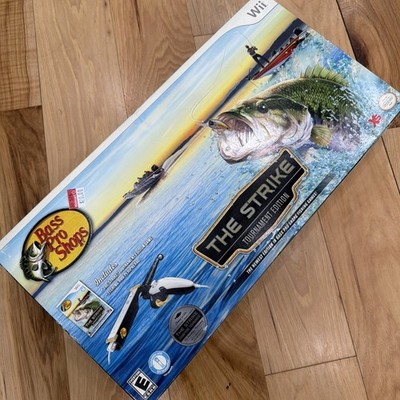 Nintendo Wii Bass Pro Shops The Strike Tournament Edition Game + Fishing Rod NEW