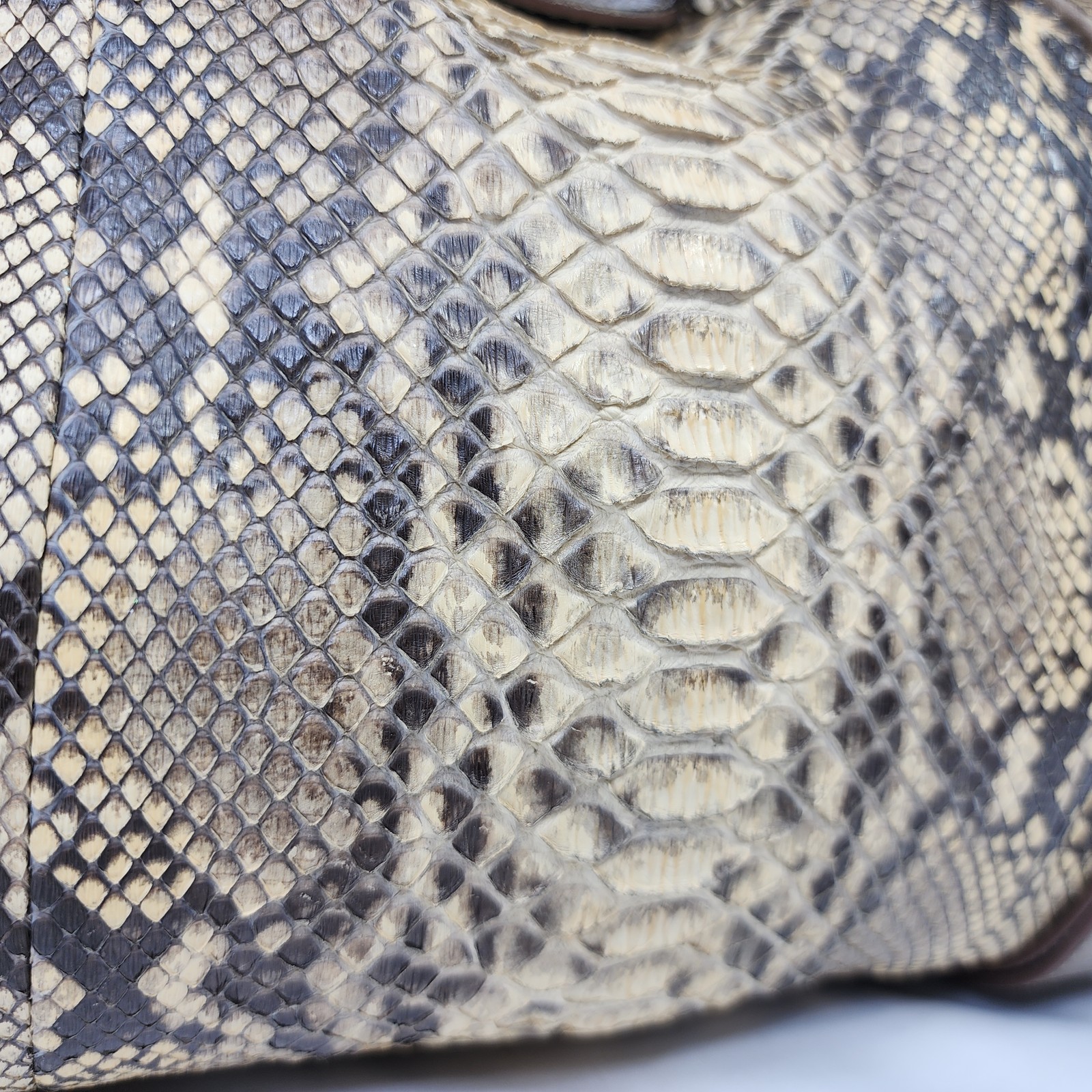 Chloe Python Snakeskin Leather Silverado Shoulder… - image 8