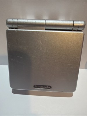 Nintendo Game Boy Advance SP Handheld System - Silver Tested And Working