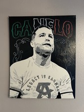Canelo Alvarez 24x30 Inch Acrylic Hand Painted Artwork Mexico Boxing Legend