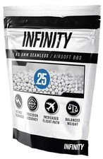 Valken Airsoft Infinity 0.25g BIO Seamless 6mm BBs 1KG White Read Discrip