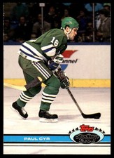 1991-92 Stadium Club #279 Paul Cyr Hartford Whalers Hockey Card