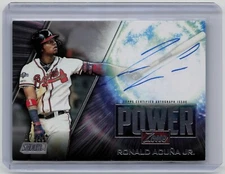 RONALD ACUNA JR 2020 Topps Stadium Club AUTO POWER ZONE 02/10 Braves PZA-RAJ