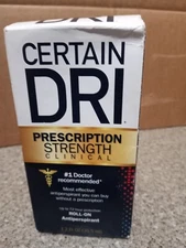 Certain Dri Roll On Antiperspirant 1.2 oz EXP 11  2024
