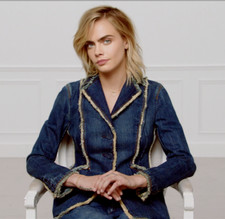 Dior - Bar Jacket - Blue Denim Cotton Tailored Blazer Fr34 Uk6 Us2 Xs - New&tags