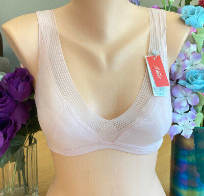 722 AIMER Classic 34D Nude Wireless Everday Bra Style #7C61A NWT