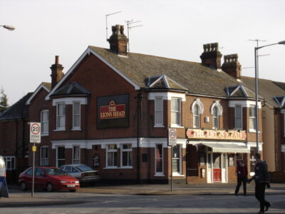 Foto 6x4 Der Löwenkopf, Cauldwell Hall Road Ipswich um 2009