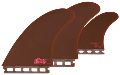 Captain Fin Troy Elmore Futures Twin 2+1 Fin Set - Brown - M - New