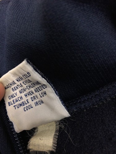 Old Navy Vintage Jacket Mens Size Medium Navy Blue Full Zip Polyester VTG Y2K - Picture 6 of 12