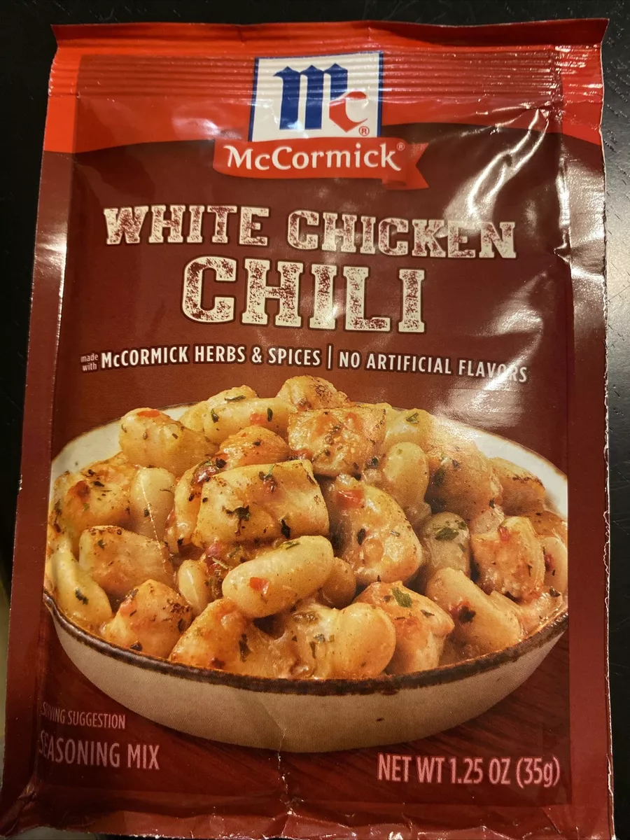 McCormick White Chicken Chili Seasoning Spice Mix 1.25 oz 1 pack Free Ship