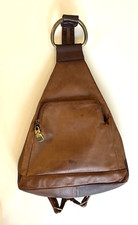 Great American Leatherworks convertible sling bag / backpack, 4 pockets, adjstbl