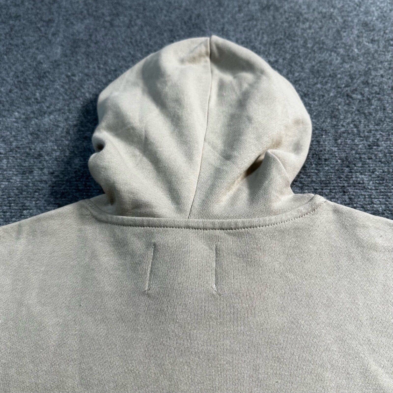 Star Wars Hoodie Mens Small Beige Yoda Pullover Pocket Sweatshirt Old Navy image 8