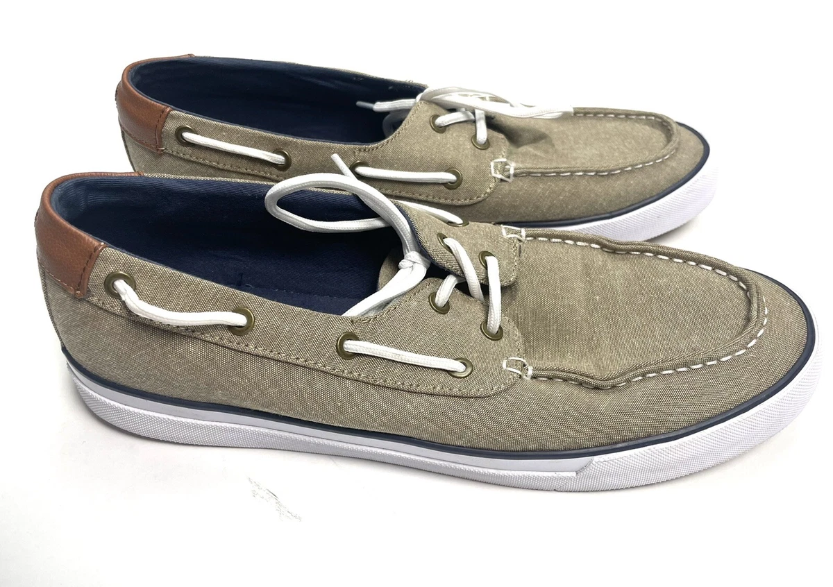 Tommy hilfiger canvas boat clearance shoes