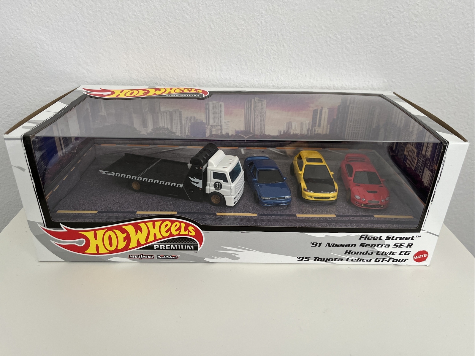 Hot Wheels Premium JDM Fleet Street Nissan Sentra Honda Civic Toyota