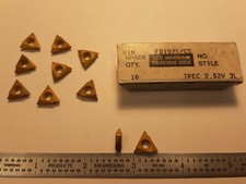 VALENITE TPEC 2.52V 3L V1N CARBIDE THREADING INSERTS, 10 PCS, MADE IN USA! POS R