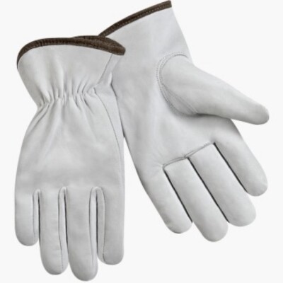 36 Pairs,Heavy Duty Goatskin Leather Gloves Working, Safety, Durable (PPE) M