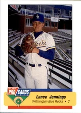 1994 Wilmington Blue Rocks Fleer/ProCards #303 Lance Jennings Redlands CA Card