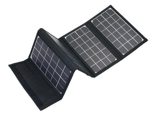 21W Solar Panel Charger Foldable Portable 5V / 2.1 A Monocrystalline - Picture 6 of 7