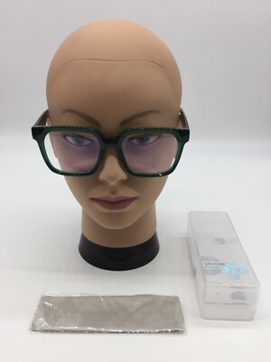 VisoOne Cougar Green Square Optical Frame Eyeglasses 54-19-145