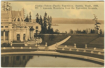 ALASKA-YUKON-PACIFIC EXPOSITION, SEATTLE, 1909, CASCADE MOUNTAINS - USA Postkarte